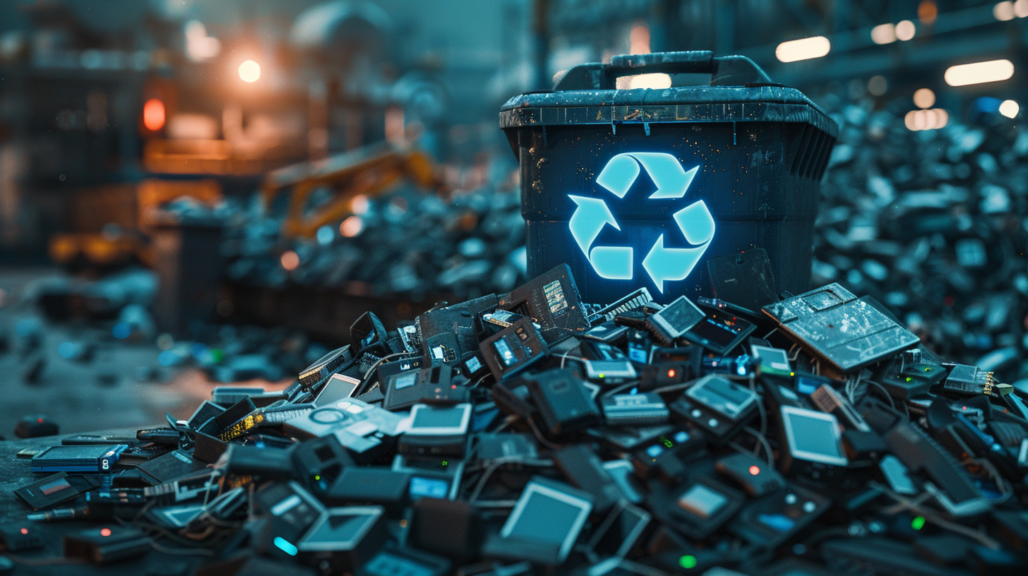 e-trash, electronic waste, e-waste management, recycling, environmental impact, hazardous materials, circular economy