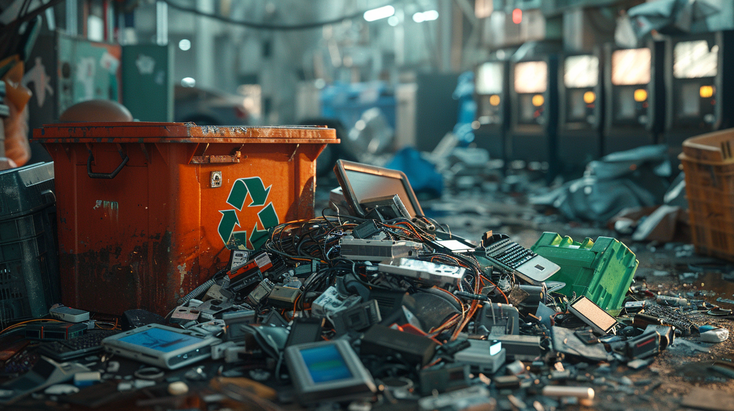 e-trash, electronic waste, e-waste management, recycling, environmental impact, hazardous materials, circular economy