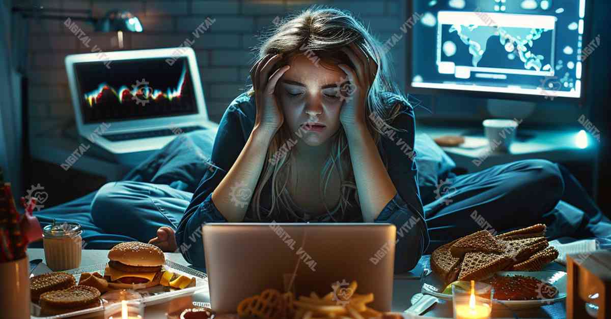 insomnia, digital age, blue light exposure, electronic devices, sleep deficiency, physical exercise, poor diet, better sleep, health solutions, digital health